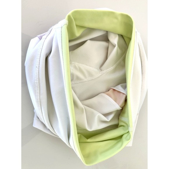 Wildfox Hike Bike Short Size Medium Colorblock White Pastel High Rise 3" EUC - Picture 7 of 8